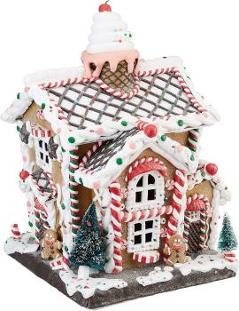 Kurt Adler JEL1101 - LED Lebkuchenhaus 35,6 cm, mehrfarbig